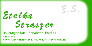 etelka straszer business card